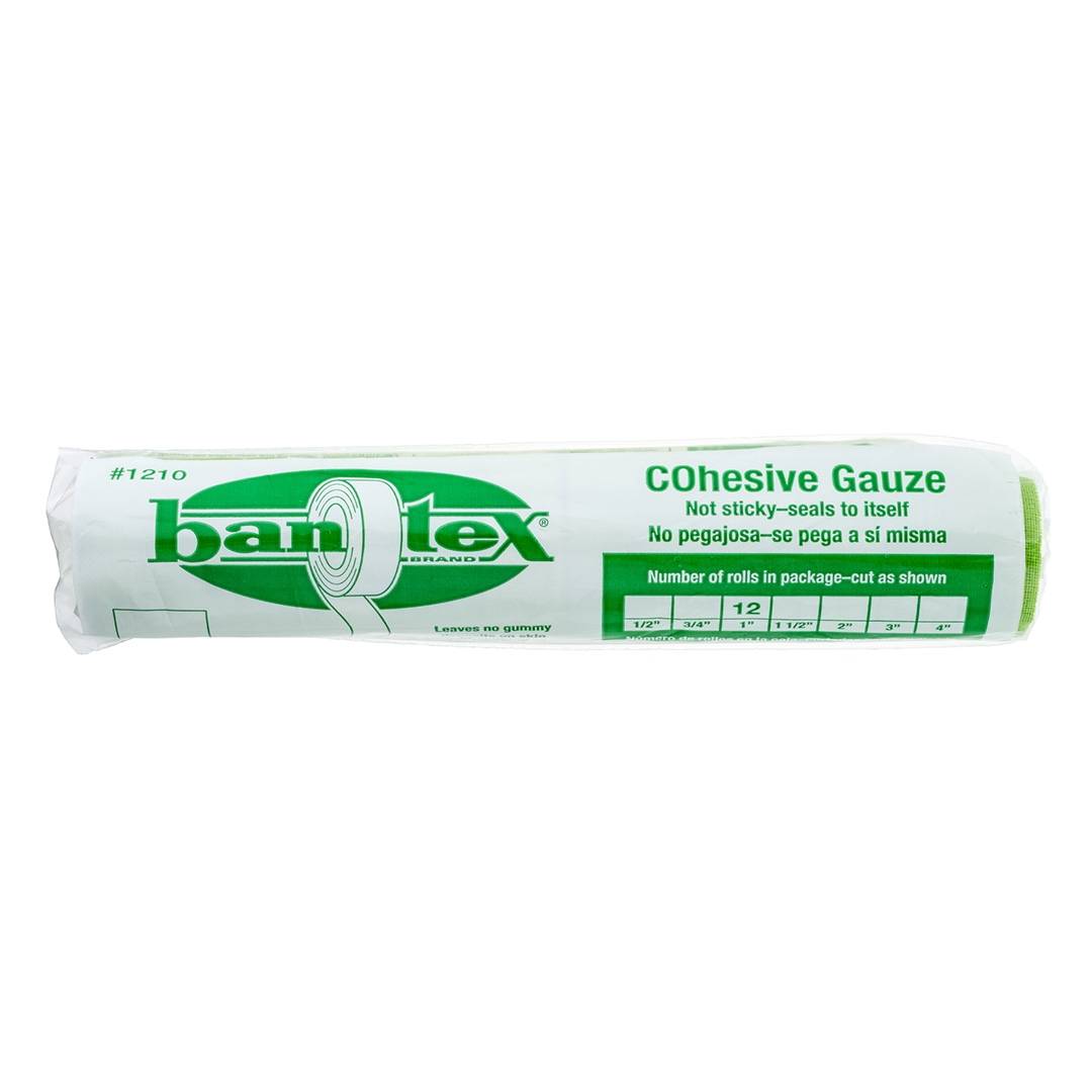 Bantex Cohesive Gauze 1 Inch Rolls Pack x12 Kaycee Veterinary Products